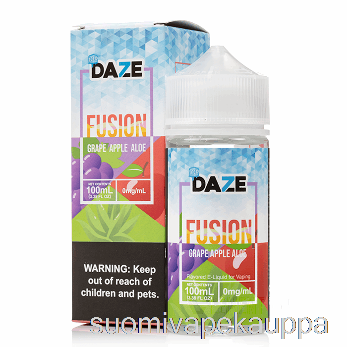 Vape Suomi Jäätelty Viinirypäle Omena Aloe - 7 Daze Fuusio - 100ml 3mg